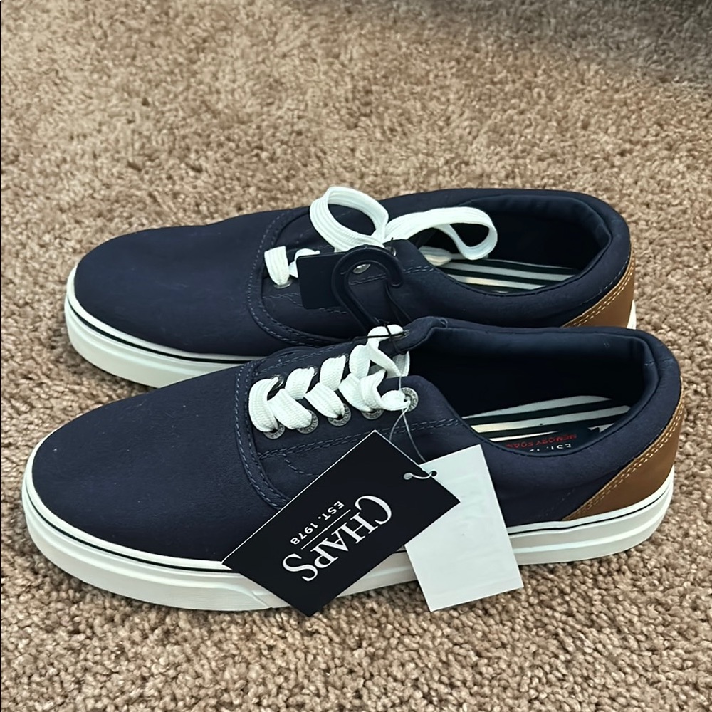 Chaps Blue and Brown Sneakers with Classic Design